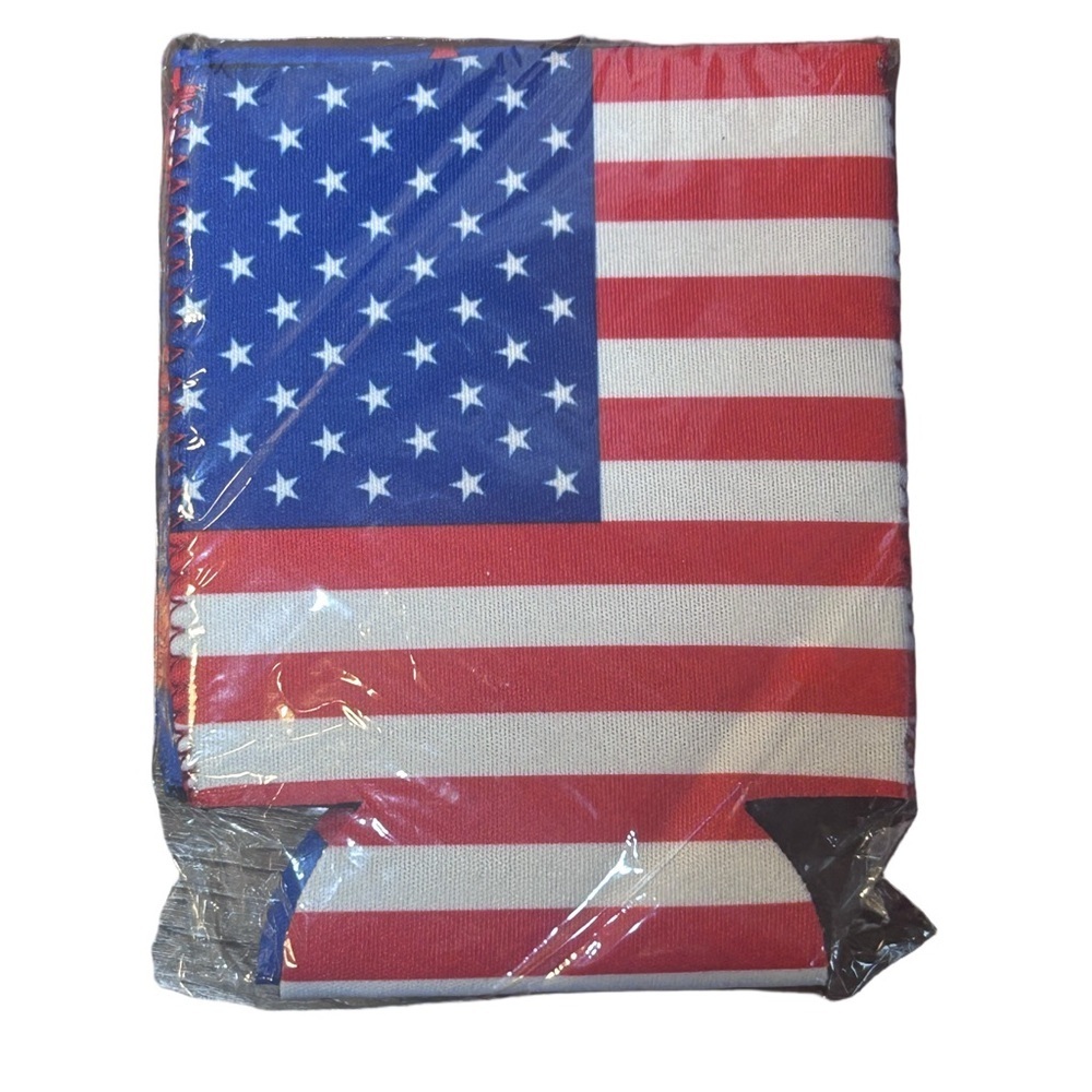 American Flag Can Cooler Sleeve
